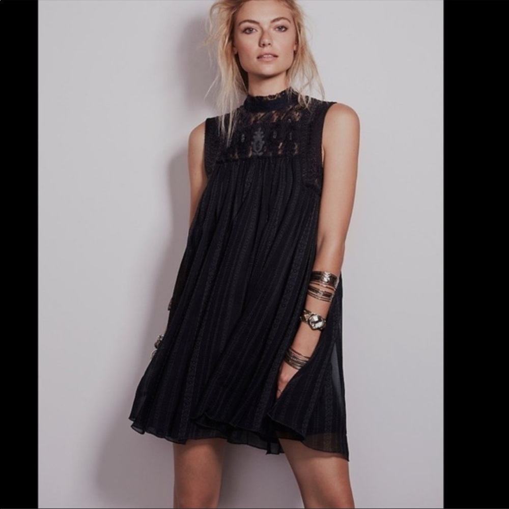 Free people black flowy dress